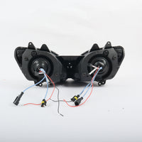Front Motorcycle Headlight HALO Blue Angel Eye Fit Yamaha 2002-2003 YZF R1