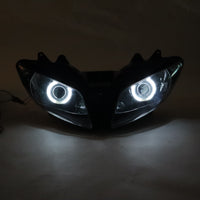 Front Motorcycle Headlight HALO Blue Angel Eye Fit Yamaha 2002-2003 YZF R1
