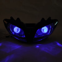 Front Motorcycle Headlight HALO Blue Angel Eye Fit Yamaha 2002-2003 YZF R1