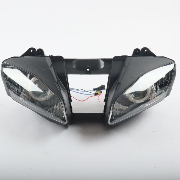 Front Motorcycle Headlight HALO Red Angel Eye Fit Yamaha 2006-2007 YZF R6