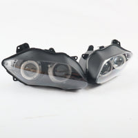 Front Motorcycle Headlight HALO Blue Angel Eye Fit Yamaha 2007-2008 YZF R1