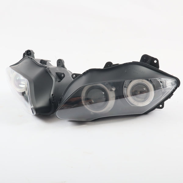 Front Motorcycle Headlight HALO Red Angel Eye Fit Yamaha 2007-2008 YZF R1