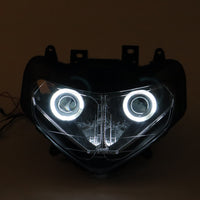Front Motorcycle Headlight HALO Red Angel Eye Fit  2000-2003 GSXR600/750/1000 K1 K2