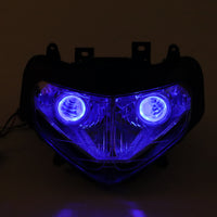 Front Motorcycle Headlight HALO white Angel Eye Fit  2000-2003 GSXR600/750/1000 K1 K2