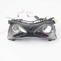 Front Motorcycle Headlight Headlamp Blue Angel/Demon Eye Fit  2003-2004 ZX6R ZX636