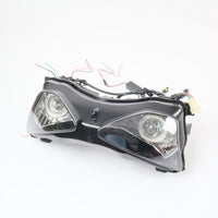 Front Motorcycle Headlight Headlamp Blue Angel/Demon Eye Fit  2003-2004 ZX6R ZX636