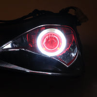 Front Motorcycle Headlight Headlamp HALO Red Angel/Demon Eye Fit  2003-2004 ZX6R ZX636