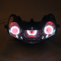 Front Motorcycle Headlight HALO Red Angel Eye Fit Honda 2002-2003 CBR900RR CBR954RR