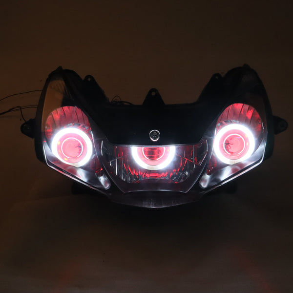 Front Motorcycle Headlight HALO Red Angel Eye Fit Honda 2002-2003 CBR900RR CBR954RR