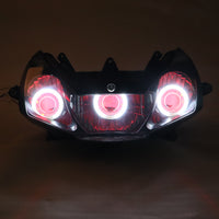 Front Motorcycle Headlight HALO Red Angel Eye Fit Honda 2002-2003 CBR900RR CBR954RR