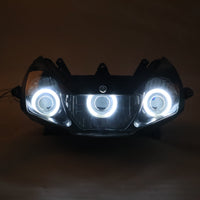 Front Motorcycle Headlight HALO Red Angel Eye Fit Honda 2002-2003 CBR900RR CBR954RR