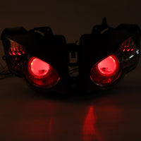 Front Motorcycle Headlight HALO Red Angel Eye Fit Honda 2008-2011 CBR1000RR