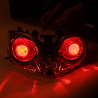 Front Motorcycle Headlight HALO Red Angel Eye Fit Honda 2001-2007 CBR600RR F4I