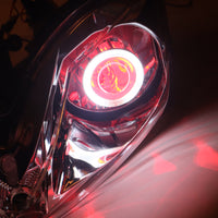 Front Motorcycle Headlight HALO Red Angel Eye Fit Honda 2001-2007 CBR600RR F4I