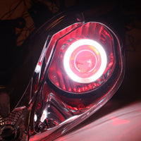 Front Motorcycle Headlight HALO Red Angel Eye Fit Honda 2001-2007 CBR600RR F4I
