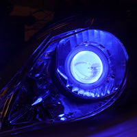Front Motorcycle Headlight HALO Blue Angel Eye Fit Honda 2001-2007 CBR600RR F4I