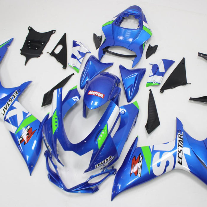 NT Aftermarket Injection ABS Plastic Fairing Fit for GSXR 600/750 2011-2024 Blue White Green N062J