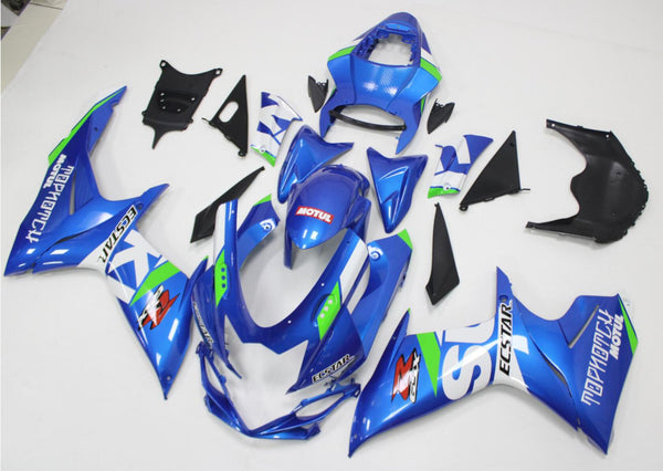 NT Aftermarket Injection ABS Plastic Fairing Fit for GSXR 600/750 2011-2024 Blue White Green N062J