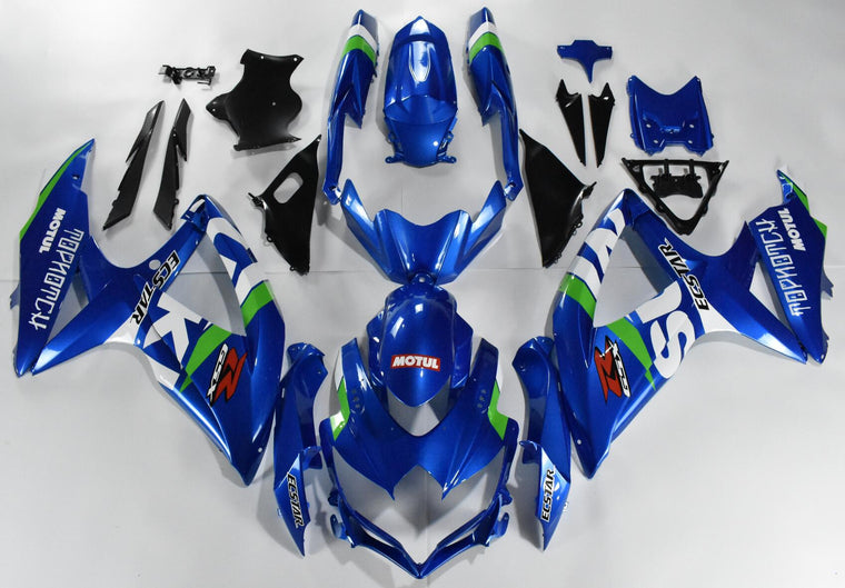 NT Fairing Fit for Suzuki 2008-2010 GSXR600/750 N094- Blue White Green | ABS Injection, US Stock
