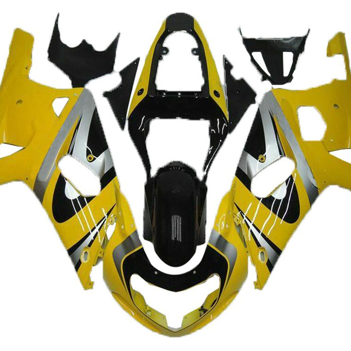 NT Injection Mold Yellow Fairing Set Fit for  2001-2003 GSXR 600 750 N077
