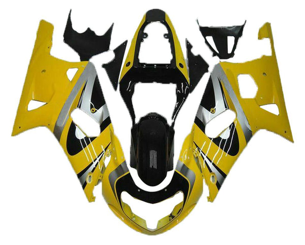 NT Injection Mold Yellow Fairing Set Fit for  2001-2003 GSXR 600 750 N077