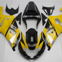 NT Aftermarket Injection ABS Plastic Fairing Fit for GSXR 600/750 2001-2003 Yellow Black N017