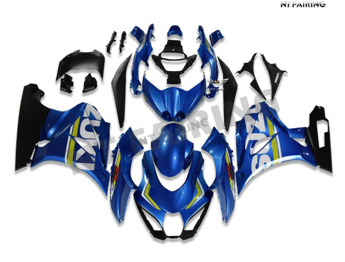 US STOCK NT Aftermarket Injection ABS Plastic Fairing Fit for GSXR 1000 2017-2025 Blue White Green N001 Available in CA