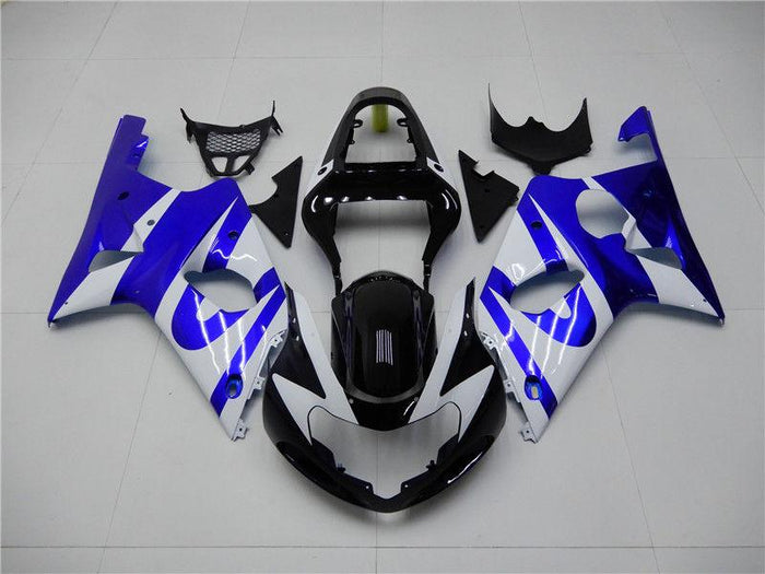 NT Aftermarket Injection ABS Plastic Fairing Fit for GSXR 1000 2000-2002 Blue White N010