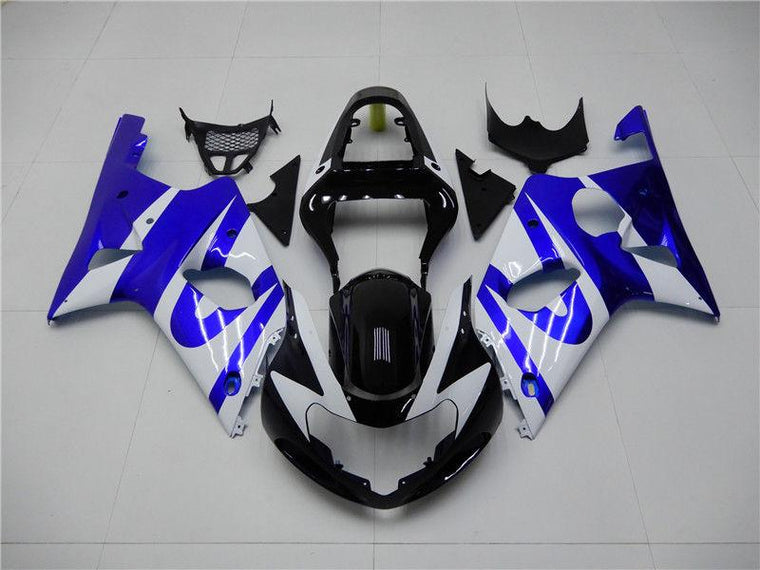 NT Fairing Fit for Suzuki 2000-2002 GSXR 1000 N010- Blue White | ABS Injection