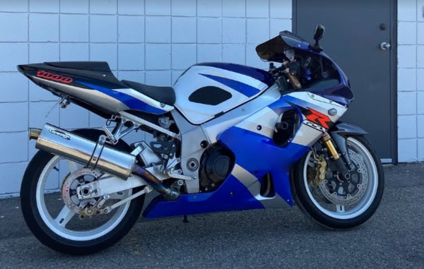 NT Aftermarket Injection ABS Plastic Fairing Fit for GSXR 1000 2000-2002 Blue White