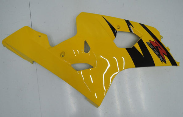 Injection Aftermarket ABS Plastic Right Side Fairing Fit for 2004-2005 GSXR600/750 Yellow Black