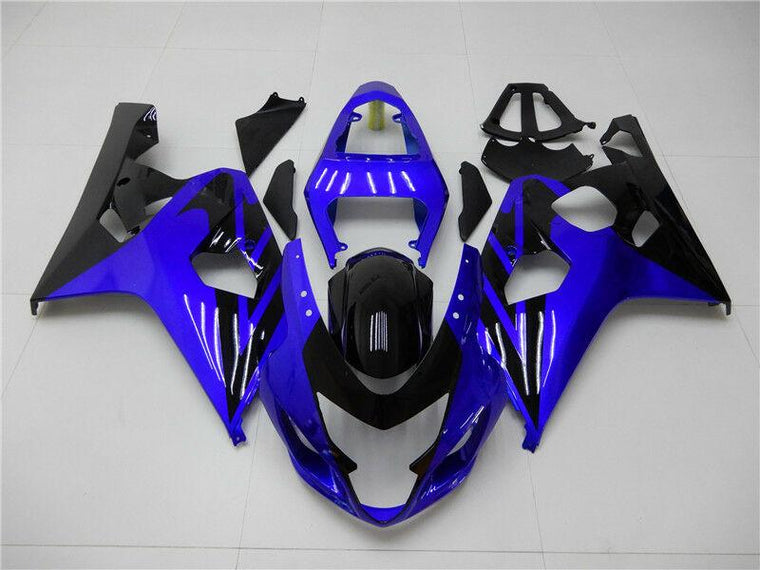 NT Fairing Fit for Suzuki 2004-2005 GSXR600/750 N050- Blue Black | ABS Injection, US Stock