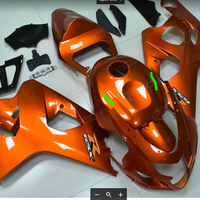 NT Aftermarket Injection ABS Plastic Fairing Fit for GSXR 600/750 2004-2005 Orange N0003