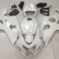 NT Aftermarket Injection ABS Plastic Fairing Fit for GSXR 600/750 2004-2005 Glossy White N014