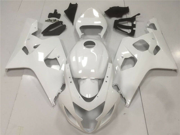 NT Aftermarket Injection ABS Plastic Fairing Fit for GSXR 600/750 2004-2005 Glossy White N014