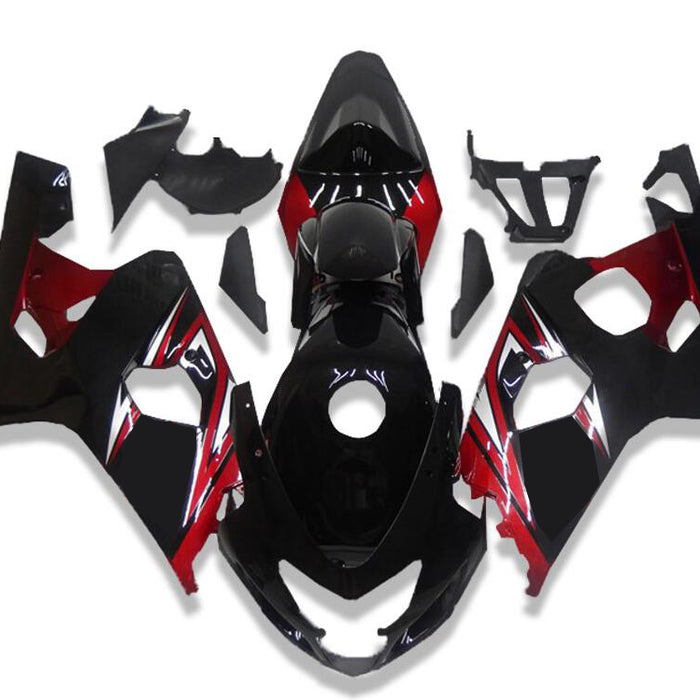 NT Injection Mold Black Red Fairing Fit for 2004 2005 GSXR 600 750 N078