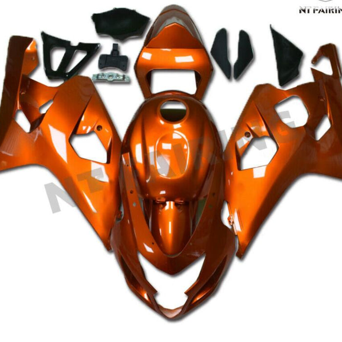 NT Aftermarket Injection ABS Plastic Fairing Fit for GSXR 600/750 2004-2005 Orange N083
