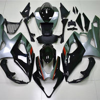 NT Aftermarket Injection ABS Plastic Fairing Fit for GSXR 1000 2005-2006 Black Silver N003
