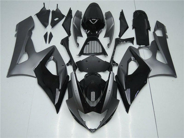 NT Aftermarket Injection ABS Plastic Fairing Fit for GSXR 1000 2005-2006 Gray Black N050