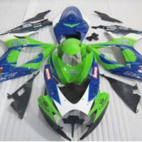 NT Aftermarket Injection ABS Plastic Fairing Fit for GSXR 600/750 2006-2007 Blue Green N0002