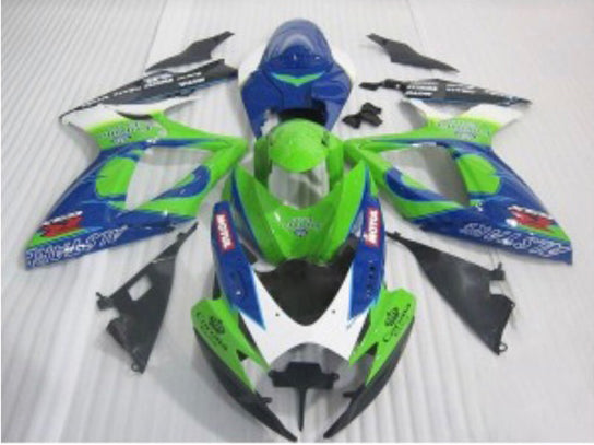NT Aftermarket Injection ABS Plastic Fairing Fit for GSXR 600/750 2006-2007 Blue Green N0002
