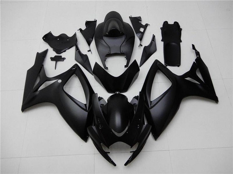 NT Fairing Fit for Suzuki 2006-2007 GSXR600/750 N002- Matte Black | ABS Injection, US Stock