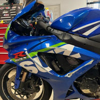 Aftermarket ABS Plastic Left Side Fairing and Left Side Tail Fairing Fit for 2006-2007 GSXR600/750 Blue White