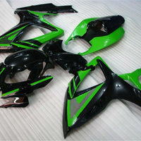 NT Aftermarket Injection ABS Plastic Fairing Kit Fit for GSXR 600/750 2006 2007 Green Black N0001