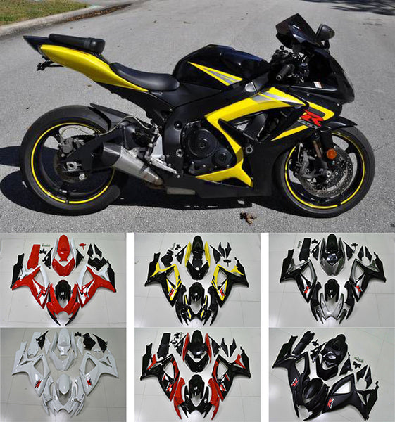 NT Aftermarket Injection ABS Plastic Fairing Fit for GSXR 600/750 2006-2007 Multiple Color Choices