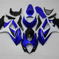US STOCK NT Aftermarket Injection ABS Plastic Fairing Fit for GSXR 1000 2007-2008 Blue White Black N051 Available in TX
