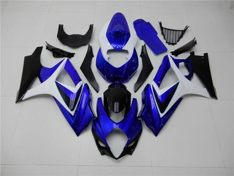 NT Fairing Fit for Suzuki 2007-2008 GSXR 1000 N051- Blue White Black | ABS Injection