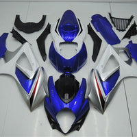 US STOCK NT Aftermarket Injection ABS Plastic Fairing Fit for GSXR 1000 2007-2008 Blue White N053 Available in CA