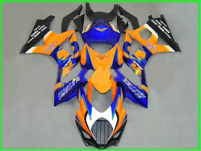 NT Aftermarket Injection ABS Plastic Fairing Fit for GSXR 600/750 2006-2007 Yellow Blue