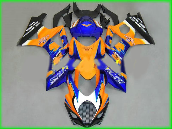NT Aftermarket Injection ABS Plastic Fairing Fit for GSXR 600/750 2006-2007 Yellow Blue